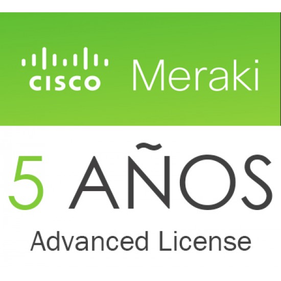 LIC-MX64W-SEC-5YR Licencia y Soporte Cisco Meraki MX64 Advanced 5 años