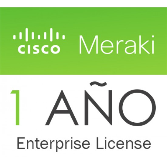 LIC-MX64W-ENT-1YR Licencia y Soporte Cisco Meraki MX64W Enterprise - 1 año 