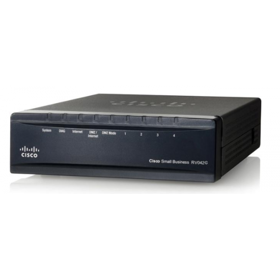Router Cisco VPN RV042G-K9-NA, 6 puertos Gigabit Ethernet RJ-45 10/100/1000Mbps