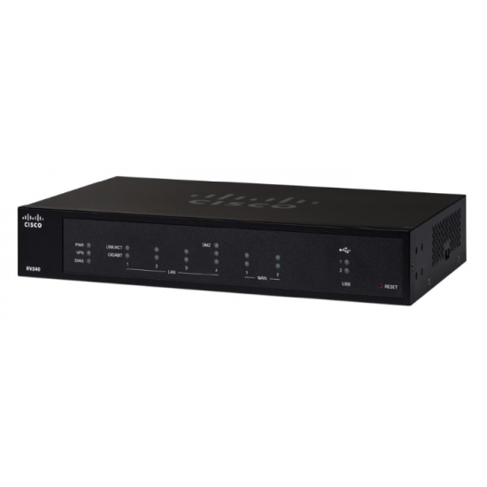 Switch Cisco Gigabit Ethernet RV340-K9-NA, 6 Puertos 10/100/1000 - Gestionado
