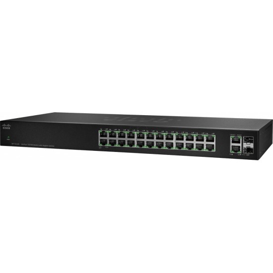 Switch Cisco Fast Ethernet SF112-24-NA No administrable 24 Puertos RJ-45 10/100/1000Mbps, 2 Puertos SFP