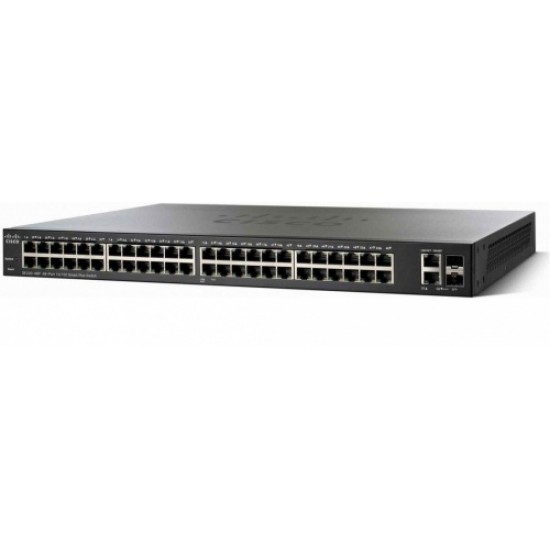 Switch Cisco Fast Ethernet PoE SF220-48P-K9-NA ADMINISTRADO 48 Puertos RJ-45 10/100Mbps, 2 Puertos SFP