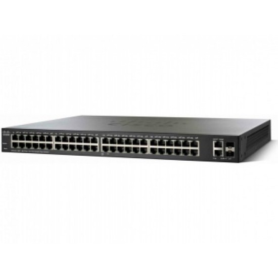 Switch Cisco Fast Ethernet PoE SF350-48-K9-NA ADMINISTRABLE 48 Puertos RJ-45 10/100Mbps, 2 Puertos SFP