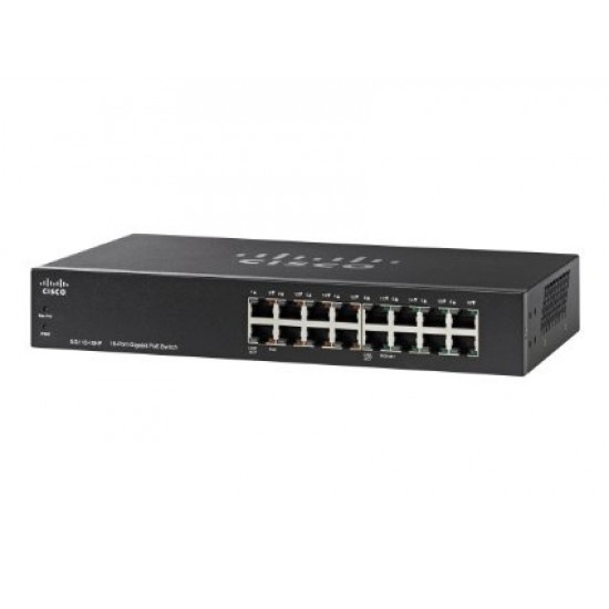 Switch Cisco Gigabit Ethernet PoE SG110-16HP-NA No administrable 16 Puertos RJ-45 10/100/1000Mbps