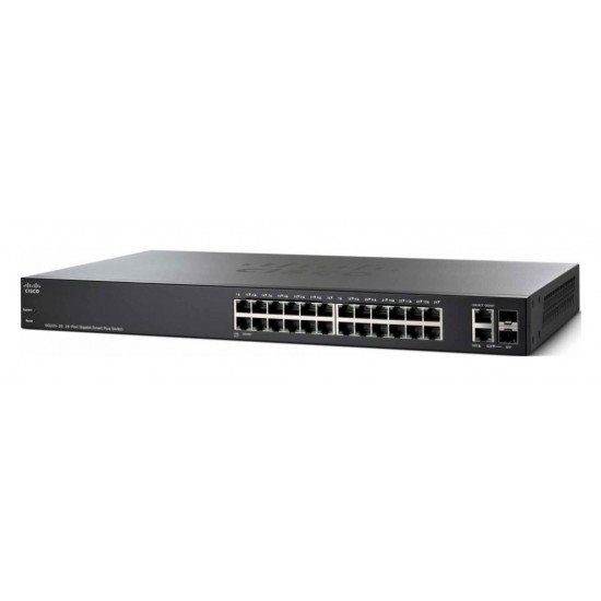 Switch Cisco Gigabit Ethernet SG220-26-K9-NA ADMINISTRABLE 26 Puertos RJ-45 10/100/1000Mbps, 2 Puertos SFP