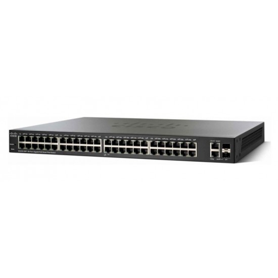 Switch Cisco Gigabit Ethernet PoE SG220-50P-K9-NA Administrable 48 Puertos RJ-45 10/100/1000Mbps, 2 Puertos SFP