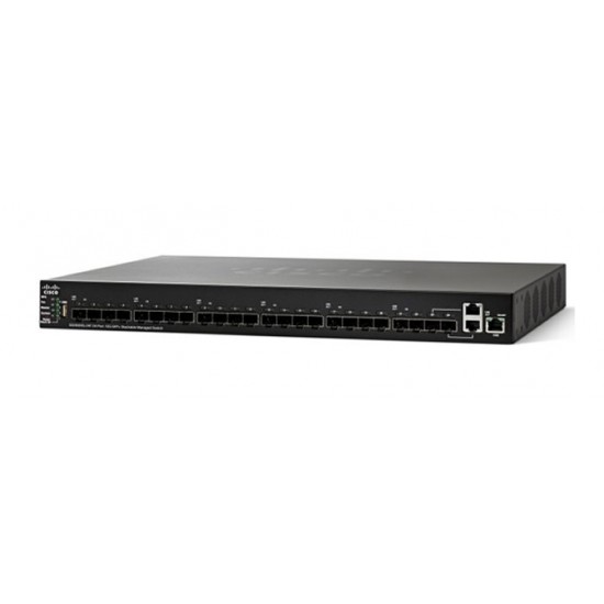 Switch Cisco Gigabit Ethernet Stackeable SG350XG-24F-K9-NA ADMINISTRADO 24 Puertos SPF