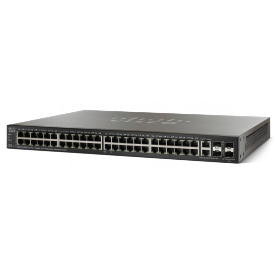Switch Cisco Gigabit Ethernet Stackeable PoE SG500-52MP-K9-NA Administrable 52 puertos
