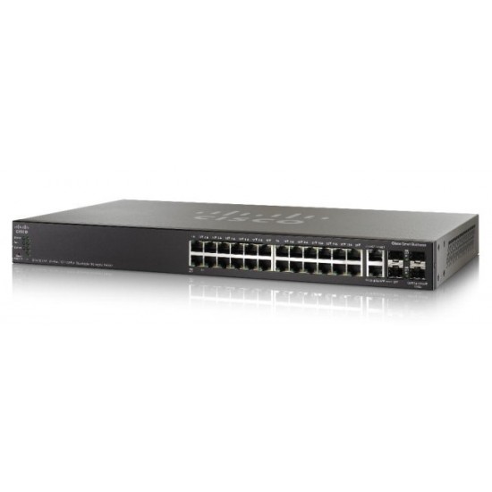 Switch Cisco Gigabit Ethernet SG500X-24-K9-NA ADMINISTRABLE 24 Puertos RJ-45 10/100/1000Mbps