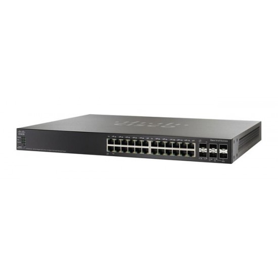 Switch Cisco Gigabit Ethernet Stackeable PoE SG500X-24P-K9-NA ADMINISTRADO 24 Puertos RJ-45 10/100/1000Mbps, 2 Puertos SFP