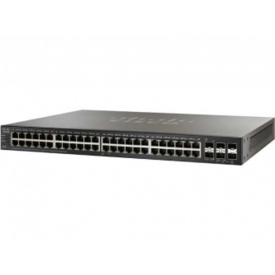 Switch Cisco Gigabit Ethernet PoE Stackeable SG500X-48MP-K9-NA ADMINISTRADO 48 Puertos RJ-45 10/100/1000Mbps, 4 Puertos SFP