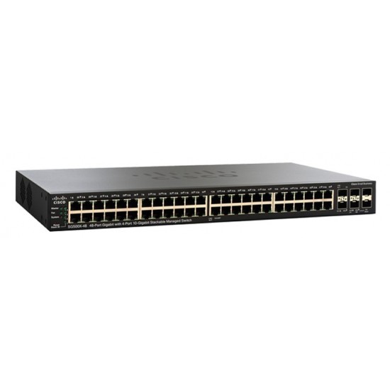 Switch Cisco Gigabit Ethernet Stackeable PoE SG500X-48P-K9-NA ADMINISTRADO 48 Puertos RJ-45 10/100/1000Mbps, 2 Puertos SFP