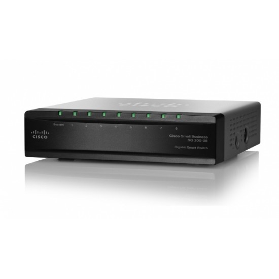 Switch Cisco Gigabit Ethernet SLM2008T-NA Administrable 8 Puertos