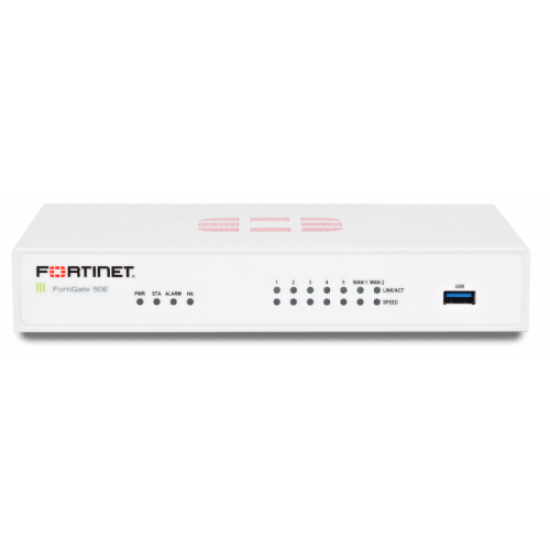 FG-50E-BDL-980-60 Hardware FortiGate-50E más 5 años, 24x7 FortiCare y FortiGuard Enterprise Protection