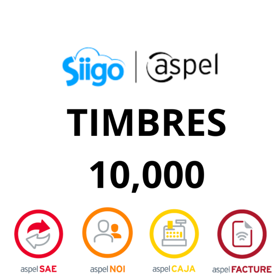 Aspel Timbres Aspel, Folios DIgitales On Line CFDI, Paquete Anual de 10000 Timbres Aspel Timbres Aspel, Folios DIgitales On Line CFDI, Paquete Anual de 10000 Timbres