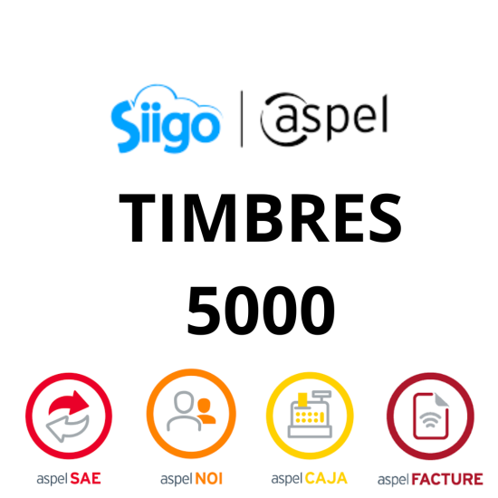 Aspel Timbres Aspel, Folios DIgitales On Line CFDI, Paquete Anual de 5000 Timbres Aspel Timbres Aspel, Folios DIgitales On Line CFDI, Paquete Anual de 5000 Timbres